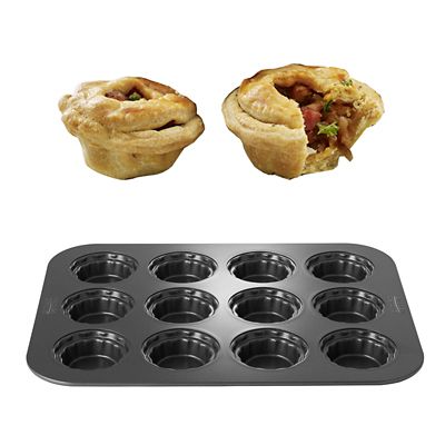 Chicago Metallic 12 Hole Mini Pie Pan Set Lakeland
