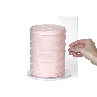 PME Tall Patterned Edge Side Scraper for Cake Decorating – Stripes image(4)