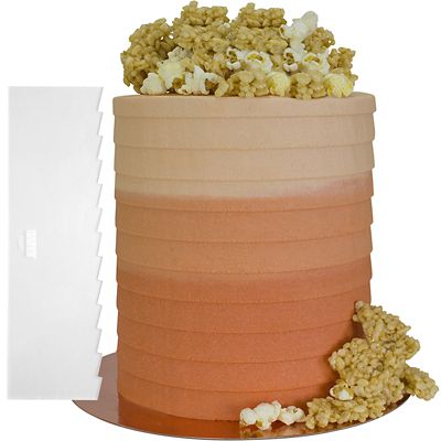 PME Tall Patterned Edge Side Scraper for Cake Decorating – Pleat image(1)