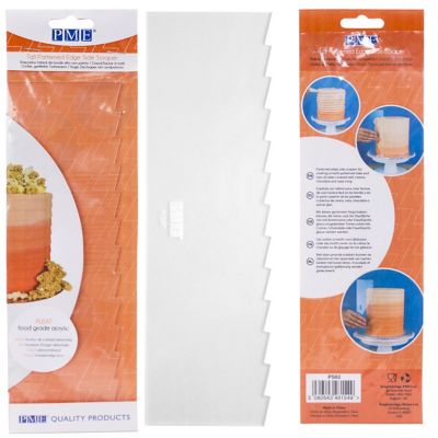 PME Tall Patterned Edge Side Scraper for Cake Decorating – Pleat image(3)