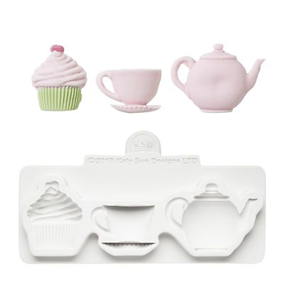 Katy Sue Designs Afternoon Tea Flexible Silicone Mould - (Image 1)