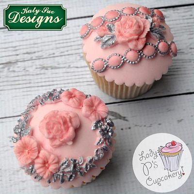 Katy Sue Designs Beaded Pearl Borders Flexible Silicone Mould - (Image 3)