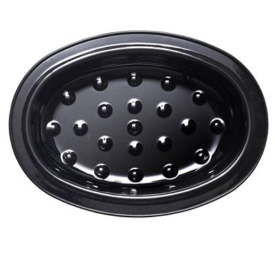 Enamel Self Basting Oval Roasting Tin with Lid - (Image 4)