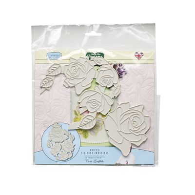 Katy Sue Designs Creative Cake Silicone Mould Embosser – Roses - (Image 3)