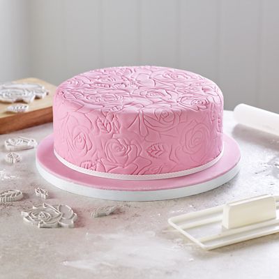 Katy Sue Designs Creative Cake Silicone Mould Embosser – Roses - (Image 4)