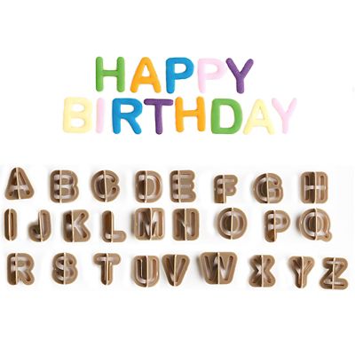 Alphabet on sale cake cutters