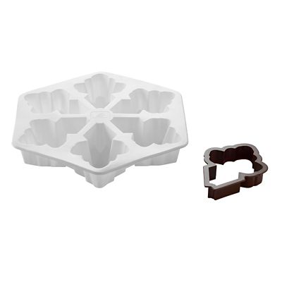 Snowflake Silicone Dessert Mould and Cutter image(1)