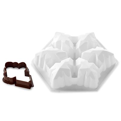 Snowflake Silicone Dessert Mould and Cutter image(3)