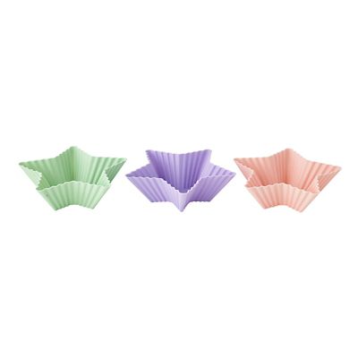 6 Individual Silicone Star Muffin Cases  - (Image 2)
