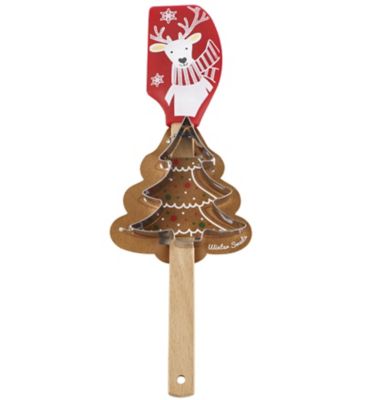 Reindeer Spatula and Christmas Tree Cookie Cutter Set image(1)