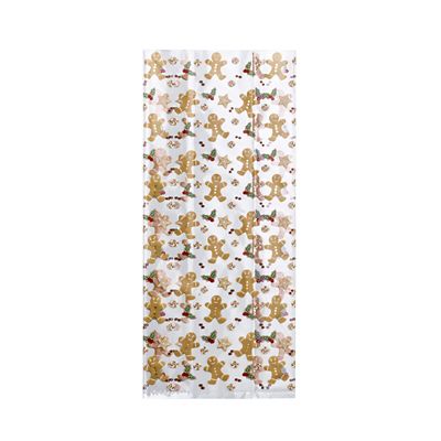 20 Gingerbread Friends Presentation Gift Bags 12.5 x 29cm - (Image 2)