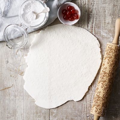 Embossed Paisley Pattern Wooden Rolling Pin image(2)