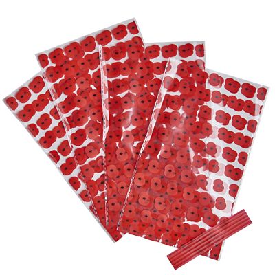 24 Poppy Cello Bags with RBL Donation image(2)