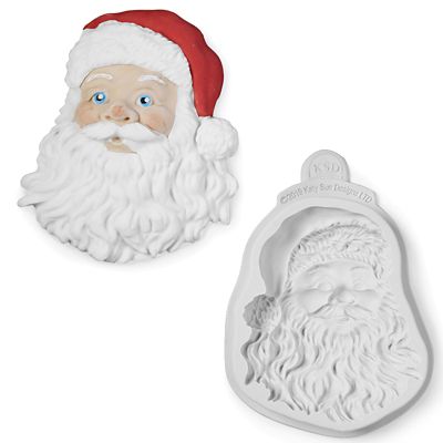 Katy Sue Designs Santa Head Flexible Silicone Mould - (Image 1)