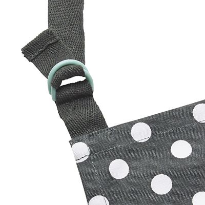 Dexam Slate Grey Polka Dot Apron with Adjustable Neck Tie 80 x 70cm alt image 3