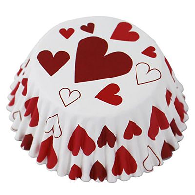 30 PME Heart Foil Lined Cupcake Cases - (Image 2)