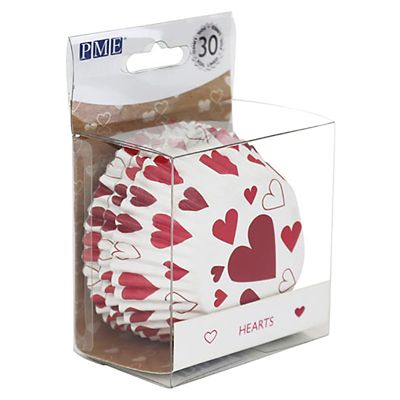 30 PME Heart Foil Lined Cupcake Cases - (Image 3)