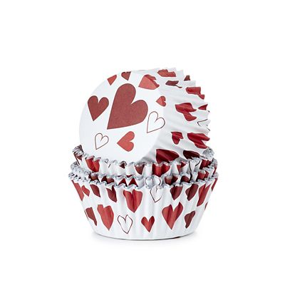 30 PME Heart Foil Lined Cupcake Cases image(4)