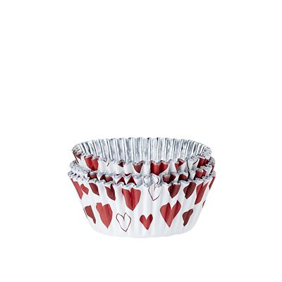 30 PME Heart Foil Lined Cupcake Cases image(5)