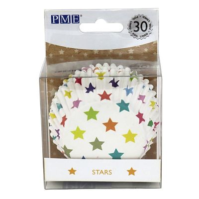 30 PME Star Foil Lined Cupcake Cases - (Image 3)
