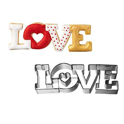 RBV Birkmann LOVE Lettering Stainless Steel Cookie Cutter image(1)