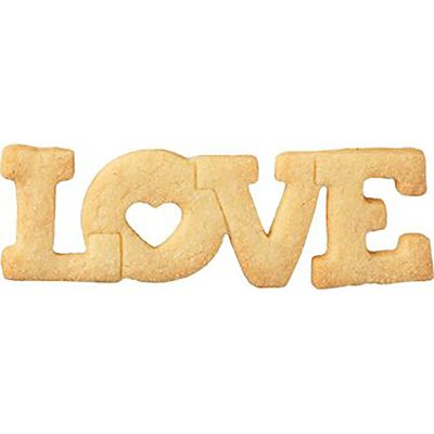 RBV Birkmann LOVE Lettering Stainless Steel Cookie Cutter image(4)