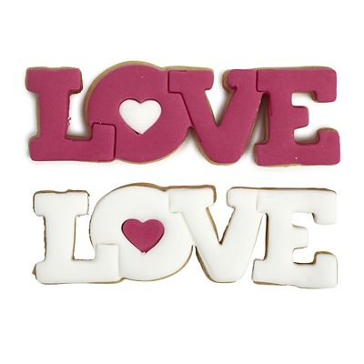 RBV Birkmann LOVE Lettering Stainless Steel Cookie Cutter image(5)