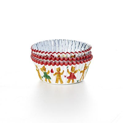 Gingerbread People Foil-Lined Cupcake Cases – Pack of 30 - (Image 2)