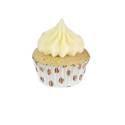 30 PME Rose Gold Polka Dot Foil Lined Cupcake Cases  image(3)