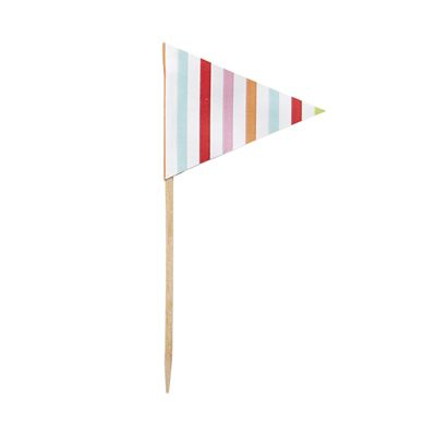 20 Bright Coloured Food Flags image(3)