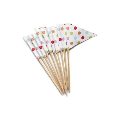 20 Bright Coloured Food Flags image(6)