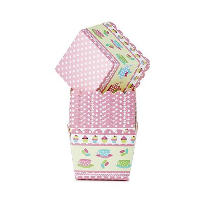 Lakeland 20 Tea Party Square Cake Cups image(6)