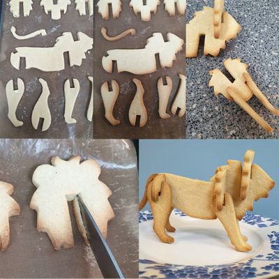 Bake-and-Build 3D Giraffe Cookie Cutter image(4)
