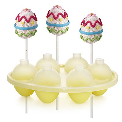 6 Hole Silicone Easter Egg Shaped Cake Pop Mould Lakeland