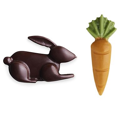Silicone Easter Bunnies and Carrots Chocolate Mould image(3)