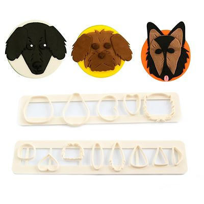 Dog face cookie outlet cutter