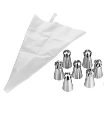 Lakeland Russian Nozzle Icing Set - 8 Nozzles and 3 Piping Bags alt image 4