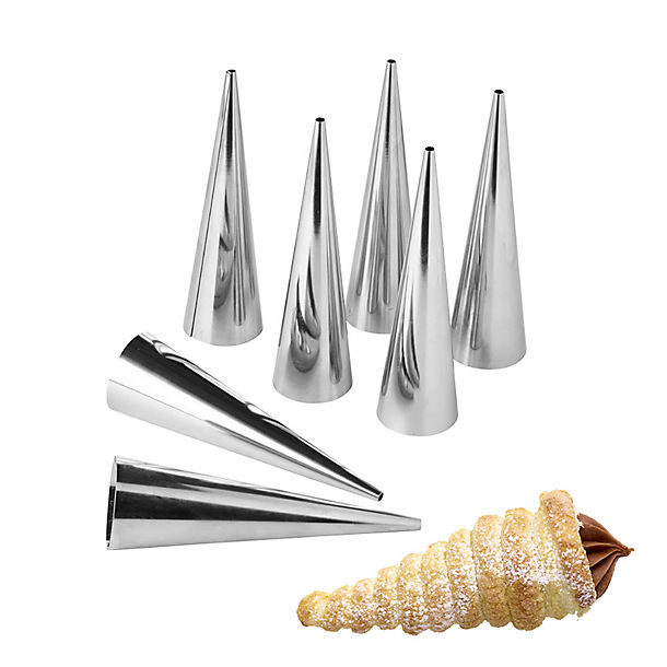 12 Stainless Steel Pastry Horns image(1)
