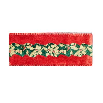 Red Holly Christmas Cake Frill image(2)