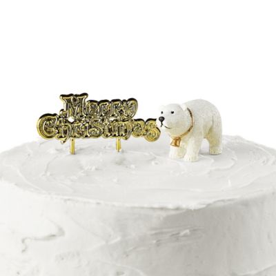 Polar Bear and Merry Christmas Resin Cake Topper image(2)