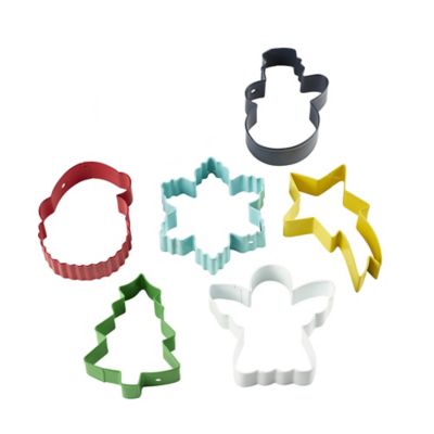 6 Christmas Cookie Cutters on a Ring image(4)