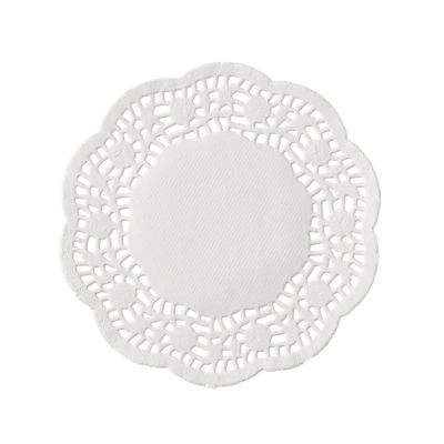 100 White Paper Doilies 10cm Dia. image(2)