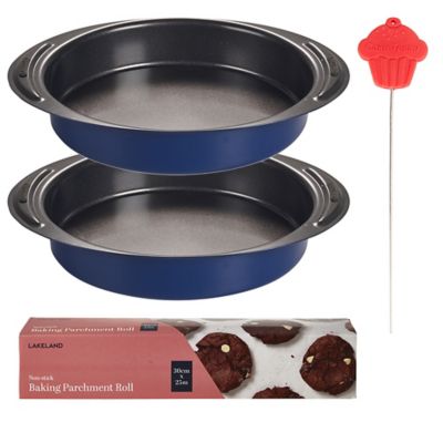 Cake Making Kit & 2 NonStick Sandwich Tins Lakeland