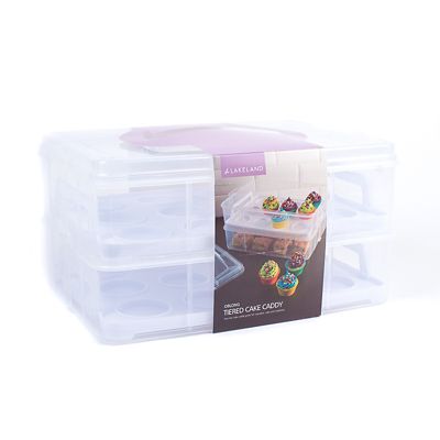 Lakeland Oblong Tiered Cake Caddy and Cupcake Carrier image(4)