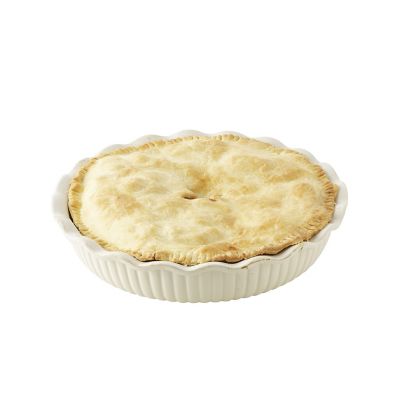 Jomafe 26cm Cream Round Fluted Pie Dish Lakeland