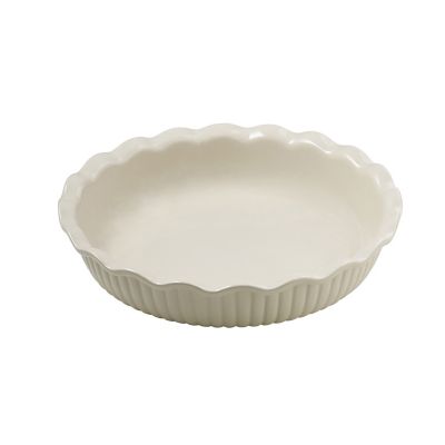 Jomafe 26cm Cream Round Fluted Pie Dish image(2)