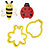 Garden Cookie Cutter Set – Ladybird and Bee
