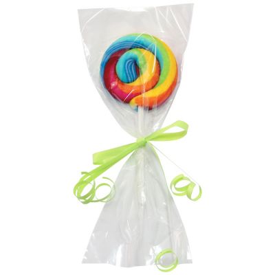 25 Clear Lollipop Bags with Silver Ties  image(2)