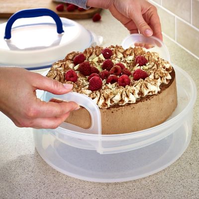 Set of 2 LocknLock Clear Round Cake Carriers image(4)