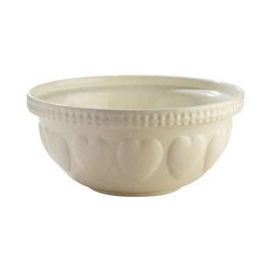 Mason Cash Cream Hearts Ceramic Mixing Bowl 29cm image(1)